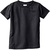 Rabbit Skins Little Boy's Jersey Short Sleeve T-Shirt, BLACK, 12 Months