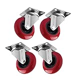 POWERTEC 3 Inch Swivel Caster Wheels Set of 4 with