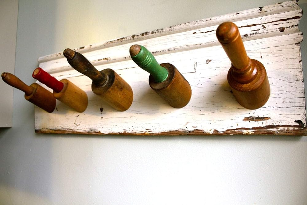 Rolling Pin Hook Rack Handmade