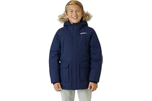 Eddie Bauer Boys' Winter Coat – Waterproof Heavyweight Down Parka Jacket with Faux Fur Hood (3-20)
