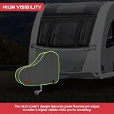 GadLane Caravan Hitch Cover 90cm x 62cm Waterproof Heavy Duty Nylon view 3