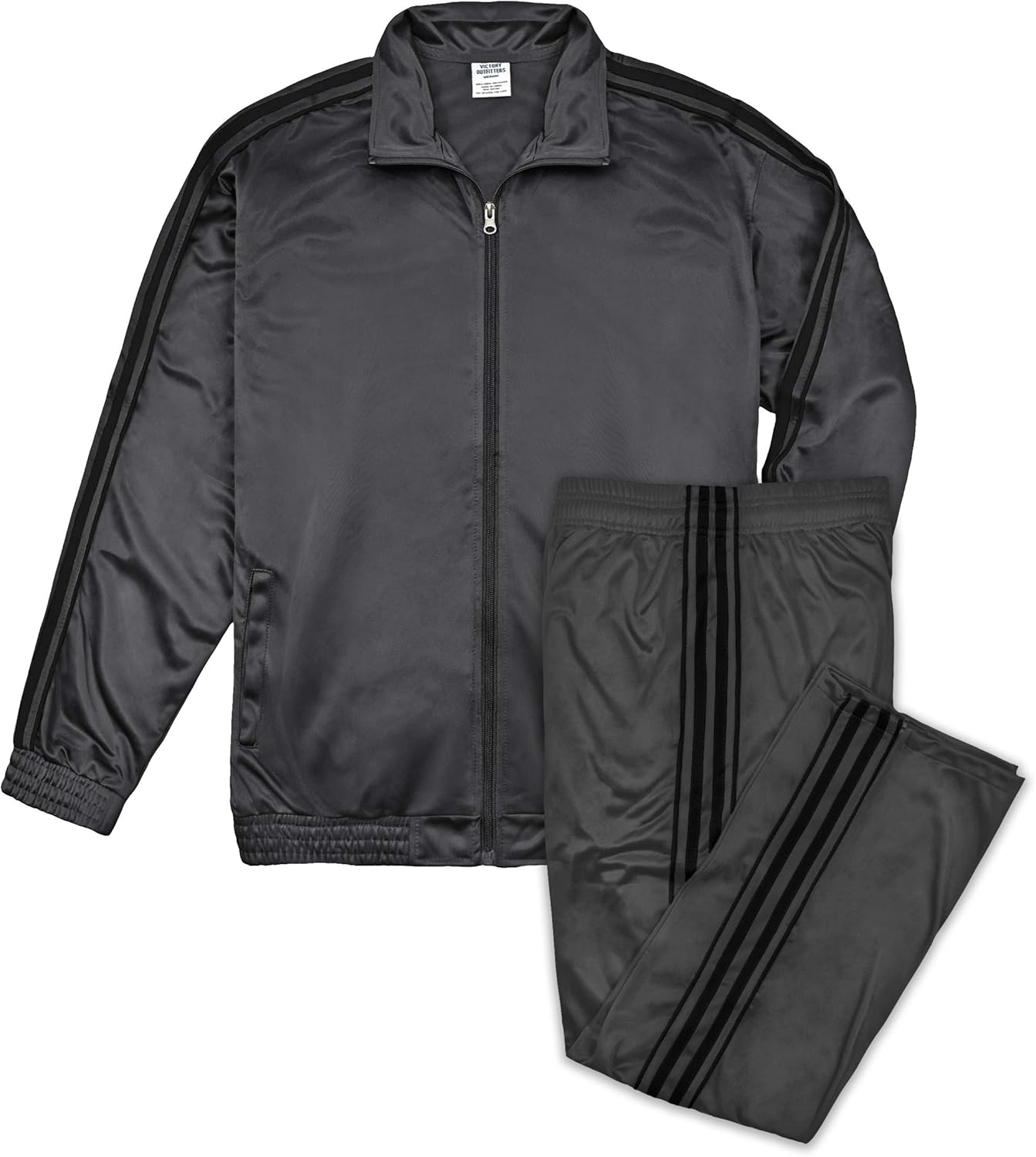 Victory Outfitters Men's Athletic Tricot Track Jacket and Matching