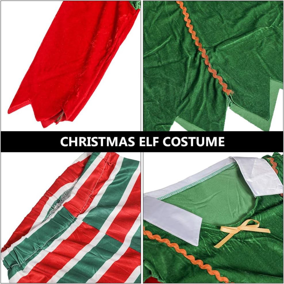 SOIMISS 1 Set Christmas Adult Costume Women Costume with Hat Stocking Costume Cosplay Outfit for Women Lady Party - Image 4