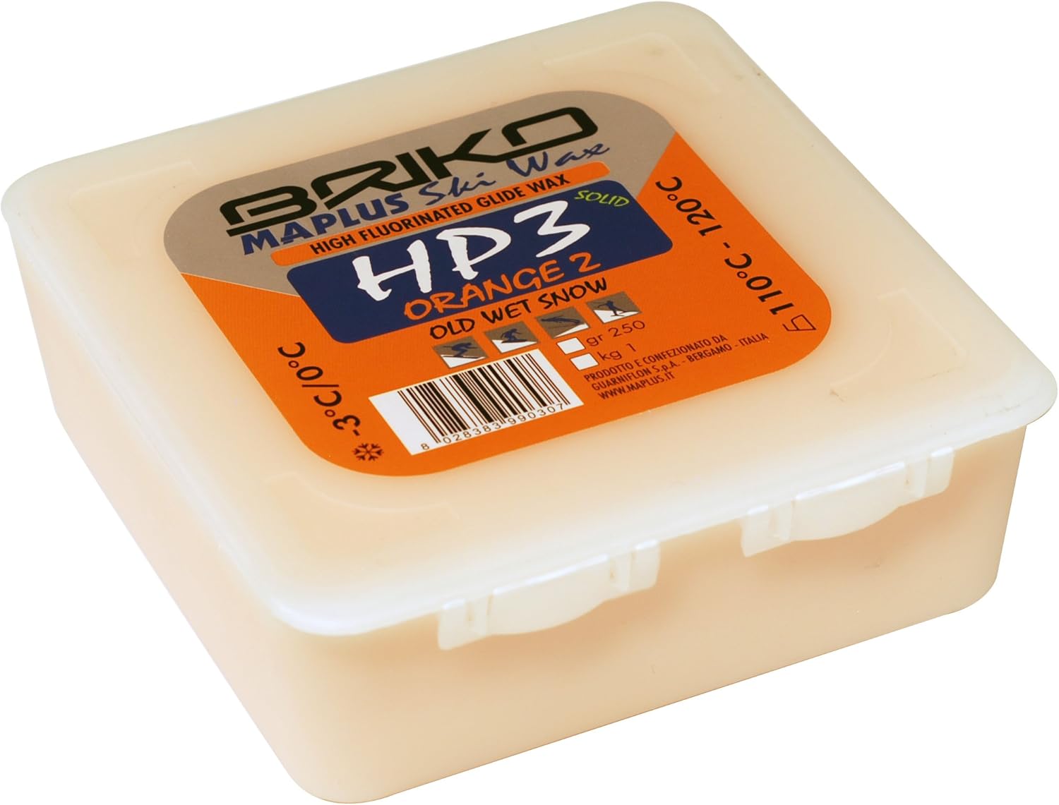 BrikoMaplus HP3 Orange 2 High Fluorinated Ski and