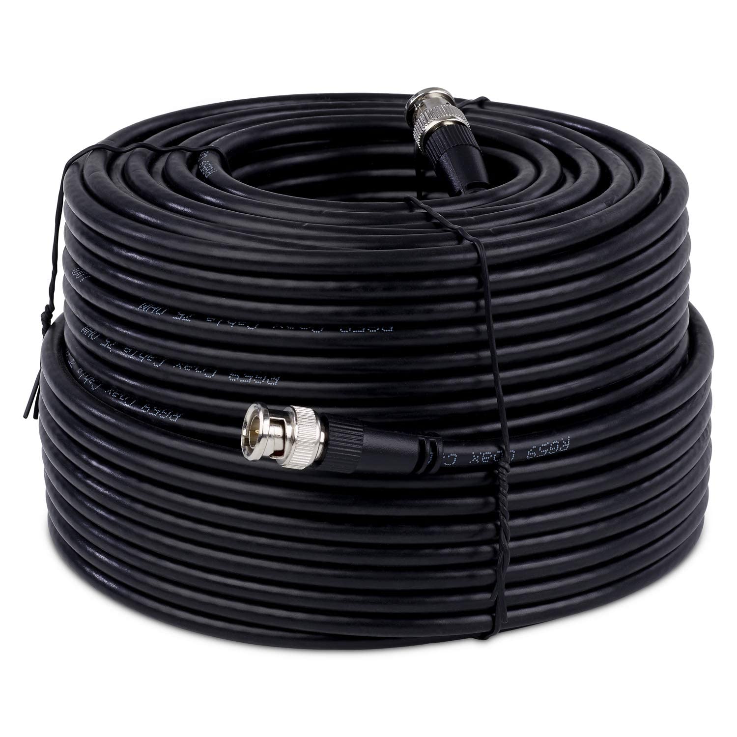 SSL Satellites 5 Meter Black BNC to BNC CCTV Coaxial Video Cable Lead Extension Indoor/Outdoor Male to Male Plug Camera DVR Kit