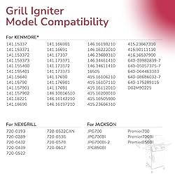 Grill Igniter Replacement, 2 Male Outlets, Spark