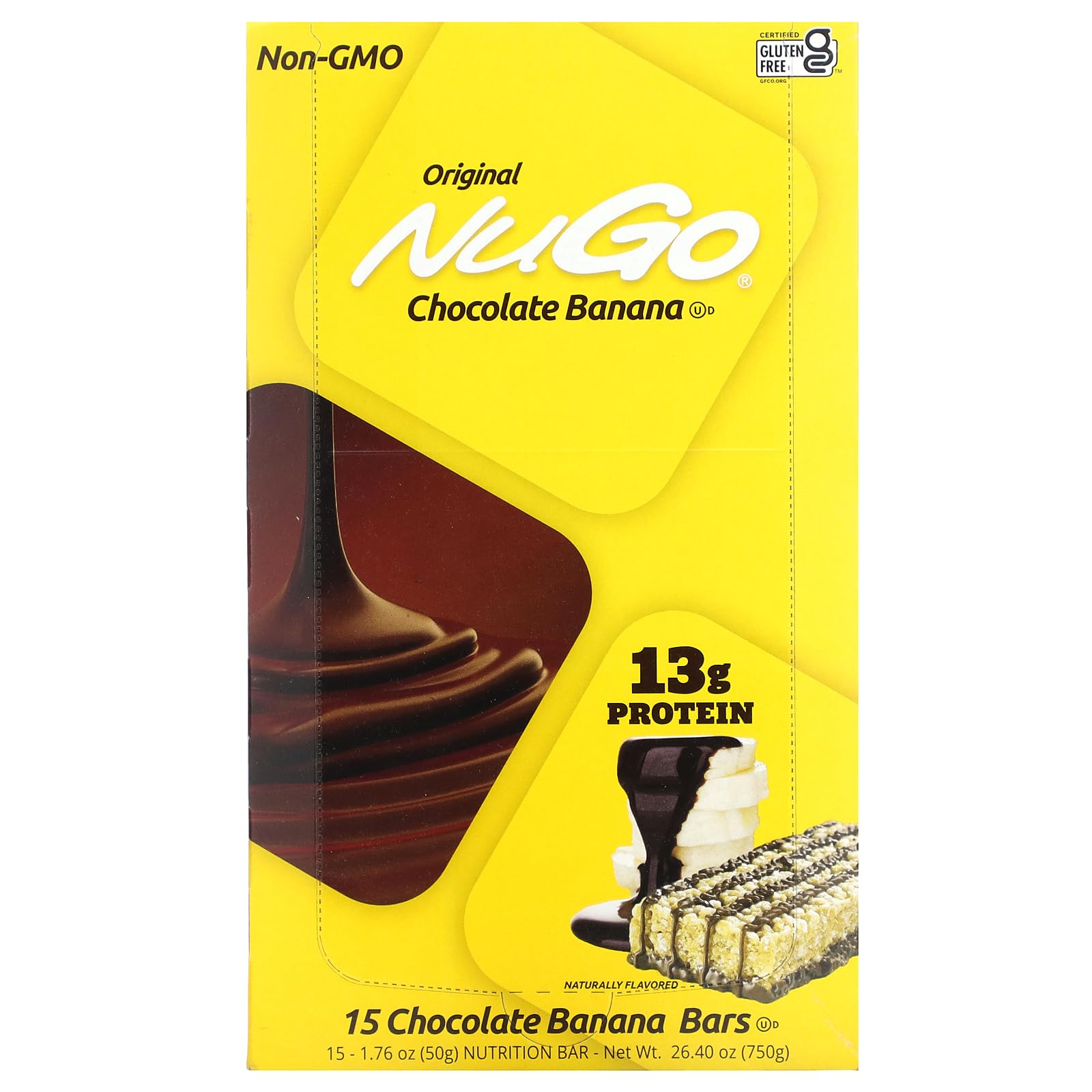 Photo 1 of 12/25 NuGo Nutrition NuGo to Go Chocolate Banana - 15 Bars