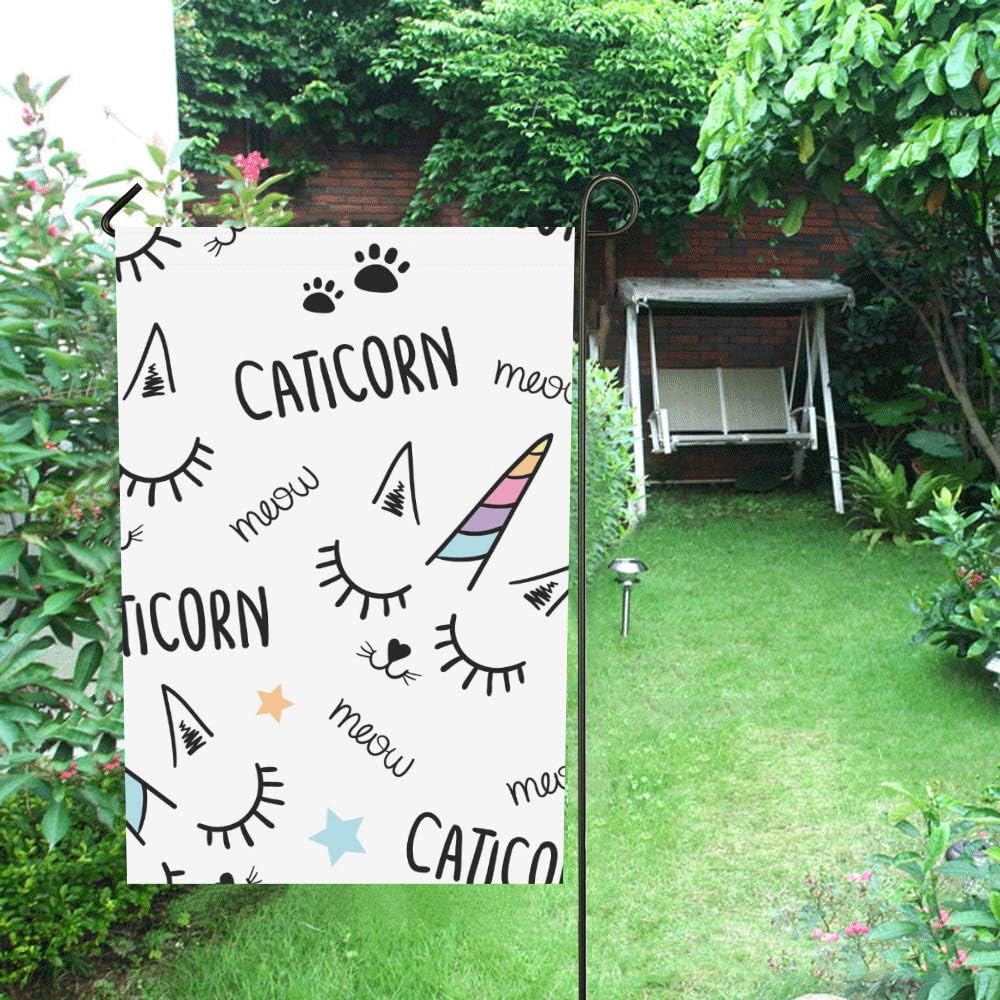 Inicio Decorativo Exterior Doble cara Gato Unicornio Textil Textil ...