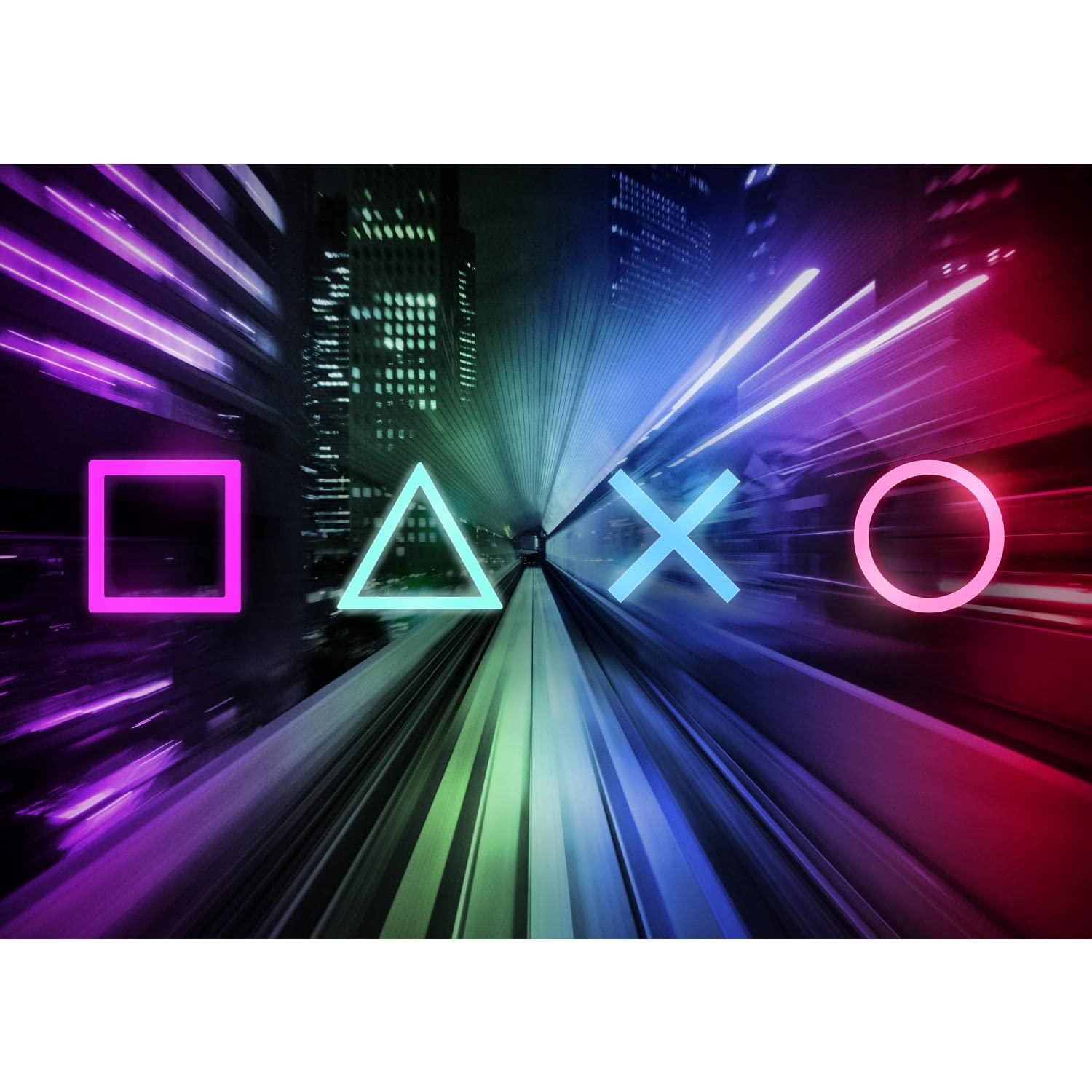 Runa Art Photo Wallpaper Gamers Console Modern Non-Woven Living Room Bedroom Wall Decoration - Made in Germany - Black -Colored 9548010a