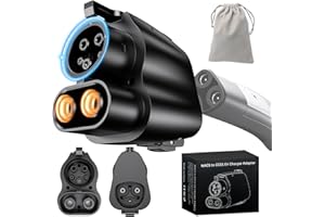 EIOEHTL Tesla to CCS Adapter (Max 500A 1000V) Fast Charging Supercharge Up to 150 Miles in Just 15 Min, NACS to CCS Adapter for Ford, GM, Volvo etc. EVs, Compatible Tesla Charger & Tesla Supercharger Stations