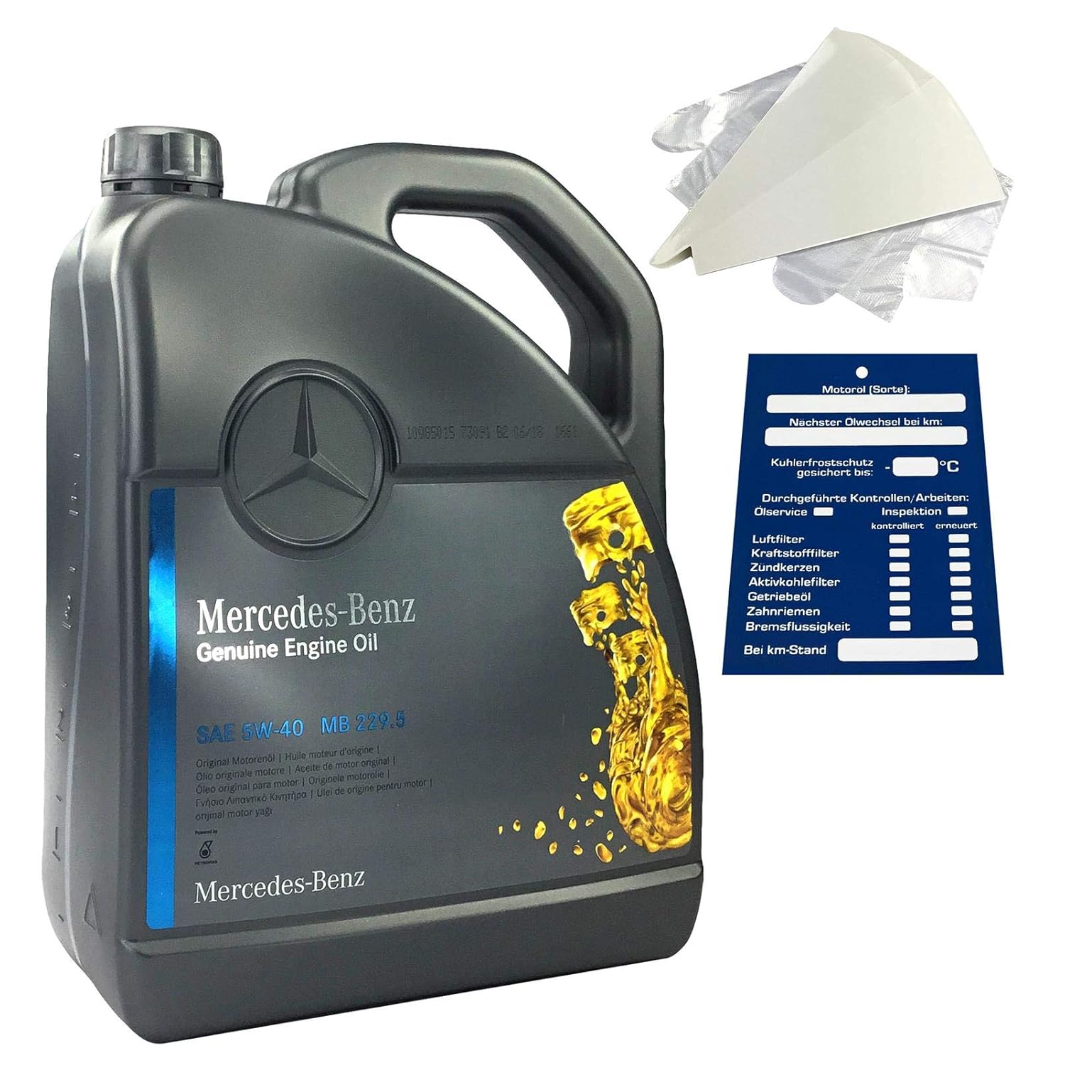 Mercedes-Benz Original Motorenöl SET 5W-40 MB 229.5 5 Liter: Amazon.de ...