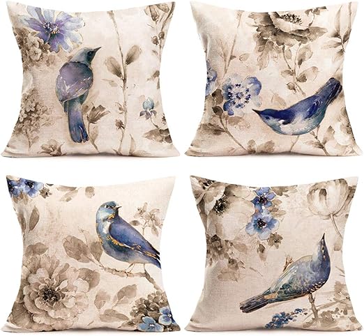Amazon Com Sharej Throw Pillow Covers Vintage Watercolor Ink
