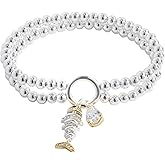 Alex and Ani Fishbone Double Stretch Bracelet