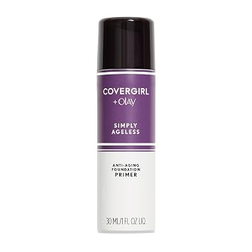 COVERGIRL + Olay Simply Ageless Makeup Oil Free Serum Primer for an Age-Defying, Never Pore... makeup routine