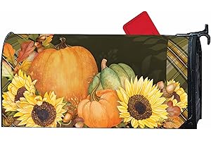 MailWraps Studio M Abundant Autumn Decorative, The Original Magnetic Mailbox Cover, Made in USA, Superior Weather Durability, Standard Size fits 6.5W x 19L Inch Mailbox