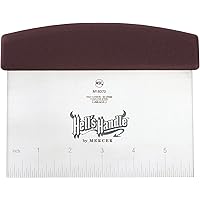 Mercer Culinary Hell's Handle 3.5 by 6-Inch Bench Scraper, Silver