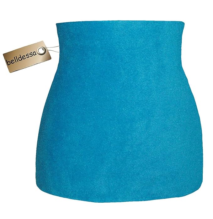 Fleece - Polarfleece - türkis / azur blau - Nierenwärmer / Rückenwärmer / Bauchwärmer / Shirt Verlängerer - Größe: Damen Frau