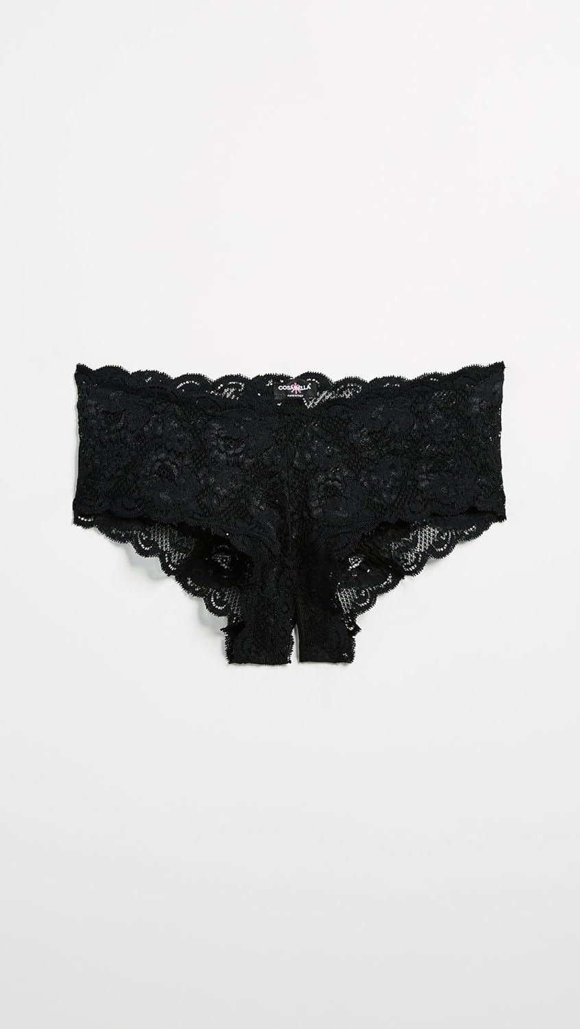 Cosabella Women's Never Say Never Naughtie Open Gusset Hotpant Panty at  Women’s Clothing store: Boy Shorts Panties