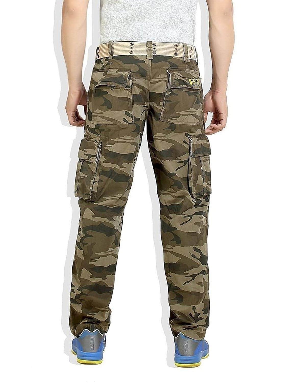 verticals men's cotton army print cargos