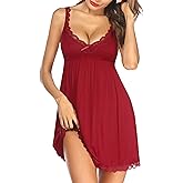 Avidlove Women Sexy Sleepwear Lace Chemise Nightgown Full Slip Babydoll Sleepwear