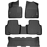SMARTLINER Custom Fit Floor Mats 3 Row Liner Set Compatible with 2013-2018 Hyundai Santa Fe