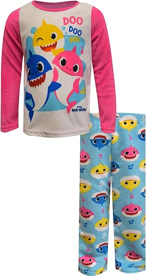 baby shark girl pajamas