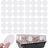 48 Pcs 2.5" Monotub Adhesive Filter Disks-2MM Thick Monotub Filter Discs-Monotub Filters for Mushroom Growing Supplies Filter