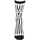Maccabi Official Pair Juventus FC Vertical Stripes Socks With Logo, Size 9-13