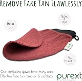 PureXT Exfoliating Glove Kessa Hammam Body Scrubber 250D Maroon view 4