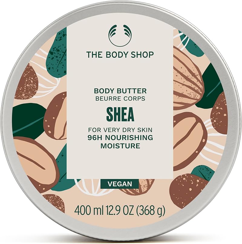 The Body Shop Shea Body Butter 400ml Extra Rich Moisturiser 96hr Nourishing