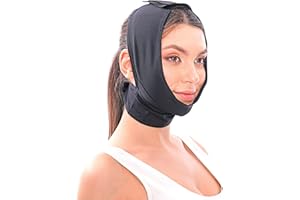 IKIDO Post Surgery Facial Compression Neck Coverage Chin Strap, V-Shaped Face Slimmer