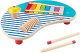 Fisher-Price Wood Toddler Musical Table 3-Piece Percussion Instrument HXT91