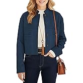 kipfall Womens Faux Suede Cropped Jackets Fall Fashion Winter Coats Lightweight Outerwear Oversized Motorcycle Jacket