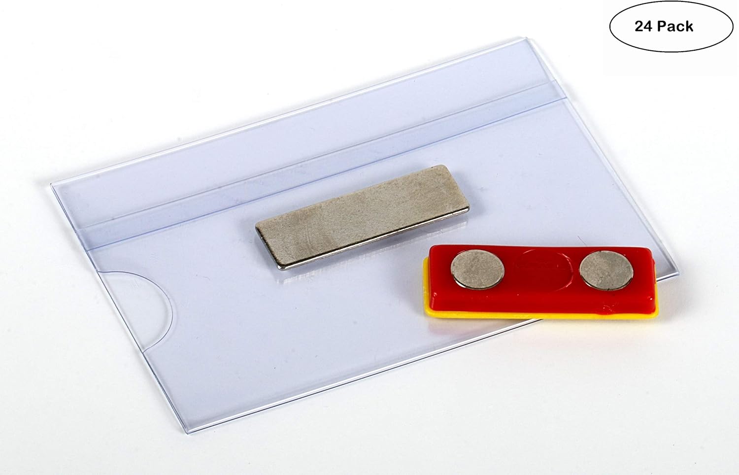 OPUS 2 Badge Holder, 121268, 90x54mm, Transparent, 24 Pack