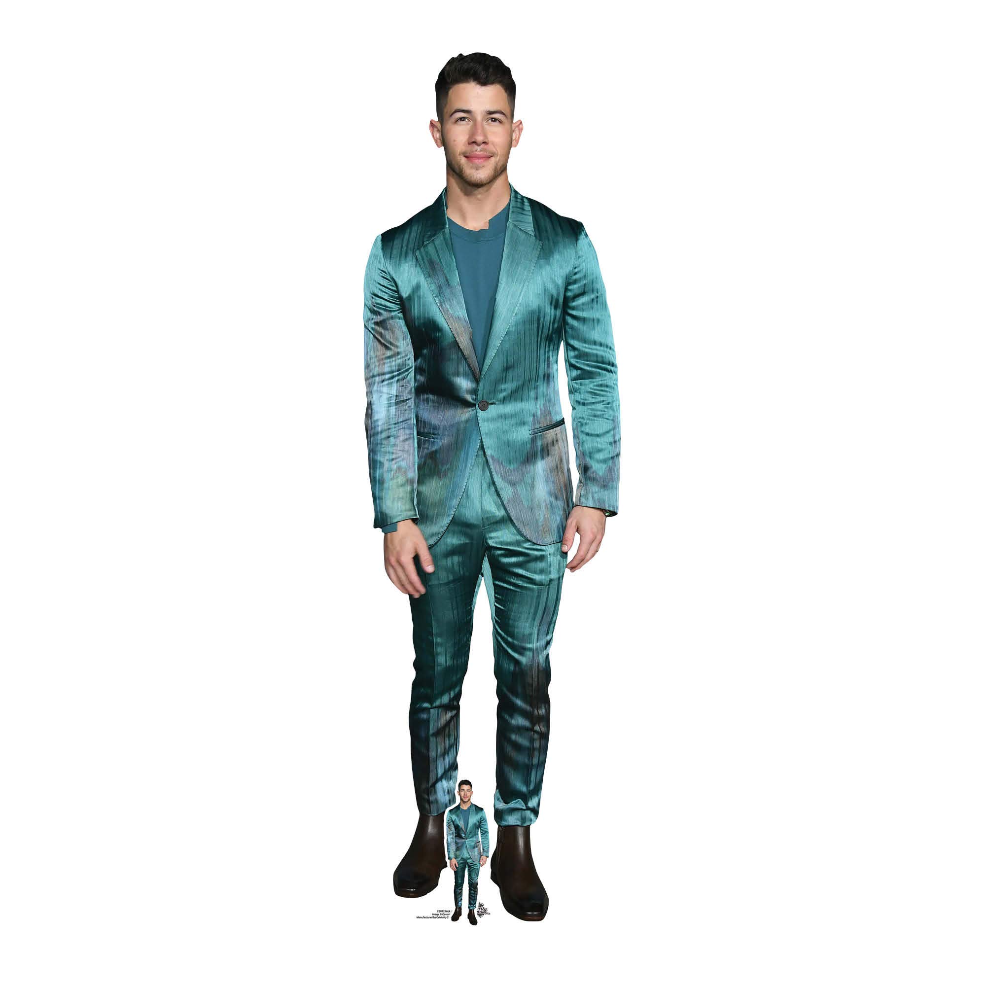 STAR CUTOUTS CS872 Nick Jonas Singer Lifesize Cardboard Cutout with Free Mini Standee, Solid, Multicolour, Regular