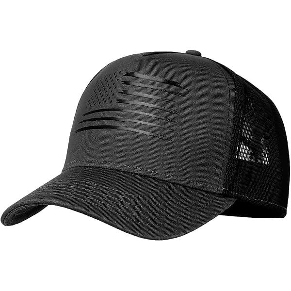 Oversize American Flag Trucker Hat - Adjustable Snapback For Big Heads