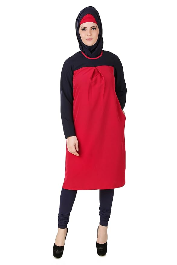 MyBatua Pink & Blue Kashibo Short Islamic Jilbab Abaya Burqa Maxi AY-495 at Amazon Womenâs 