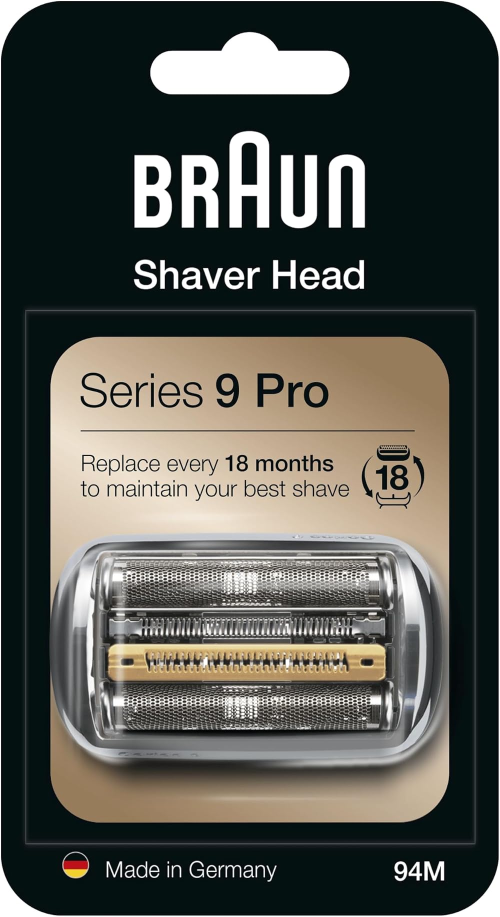 Braun Series 9 Pro Shaver Head Replacement 94M Silver Original
