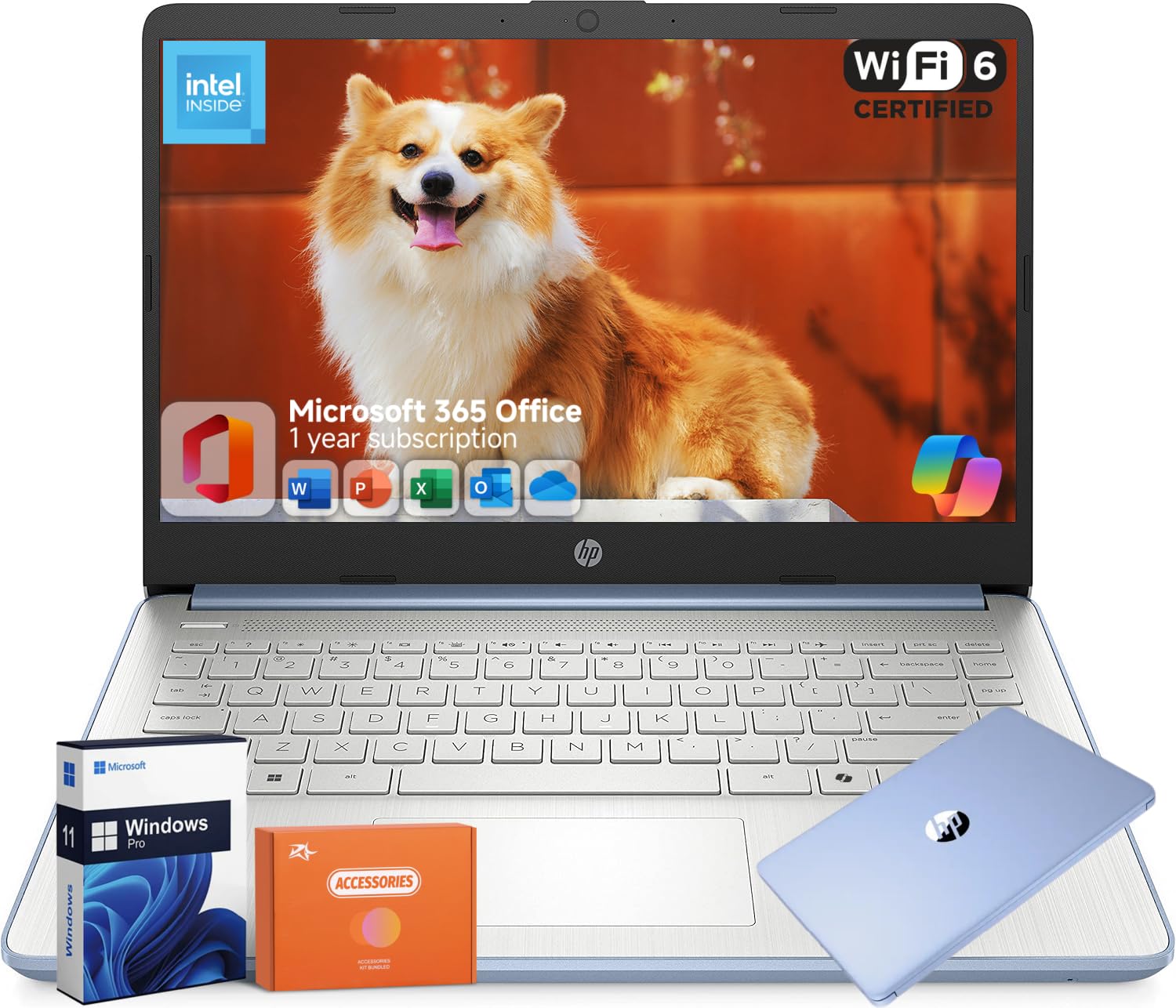 HP 14 Inch Laptop, Intel N150, Office 365 1