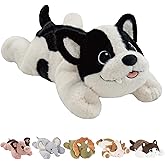 GILFWM 25" 5 lbs Dog Weighted Stuffed Animals :Big Large Weighted Plush Animal，Cute Plushie Pillow Toys,Soft Washable Weighted Plush Pillowfort Gifts for Adults Kids Girls Boys