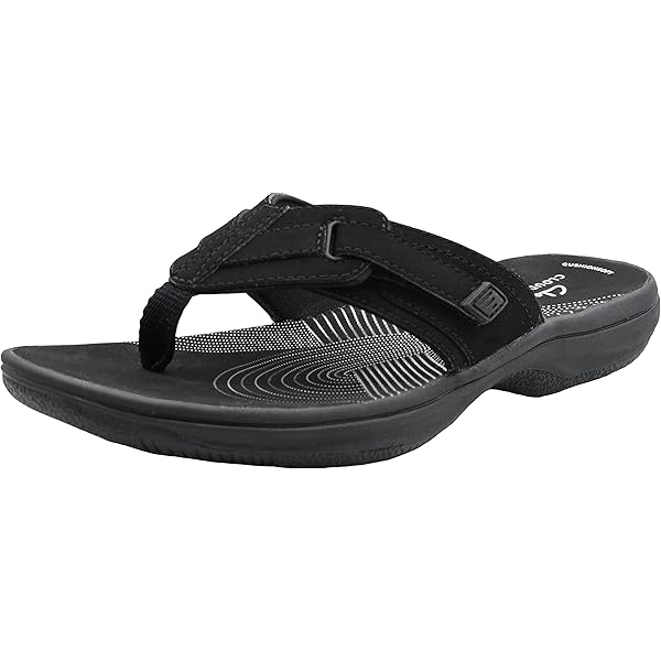 Amazon.com | Clarks - Womens Breeze Sea Flip-Flop Sandals, Color