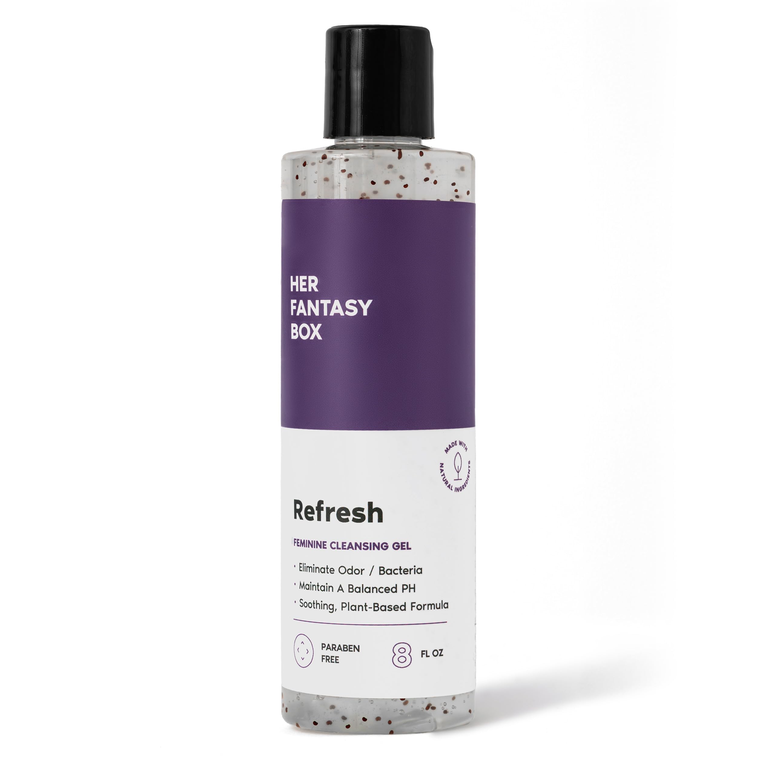 Her Fantasy Box | Refresh pH Balancing Shower Gel - Natural Feminine Hygiene Solution for Gentle Cleansing, Odor Control, and Skin Nourishment - pH-Balanced Formula for All Skin Types (8 oz)