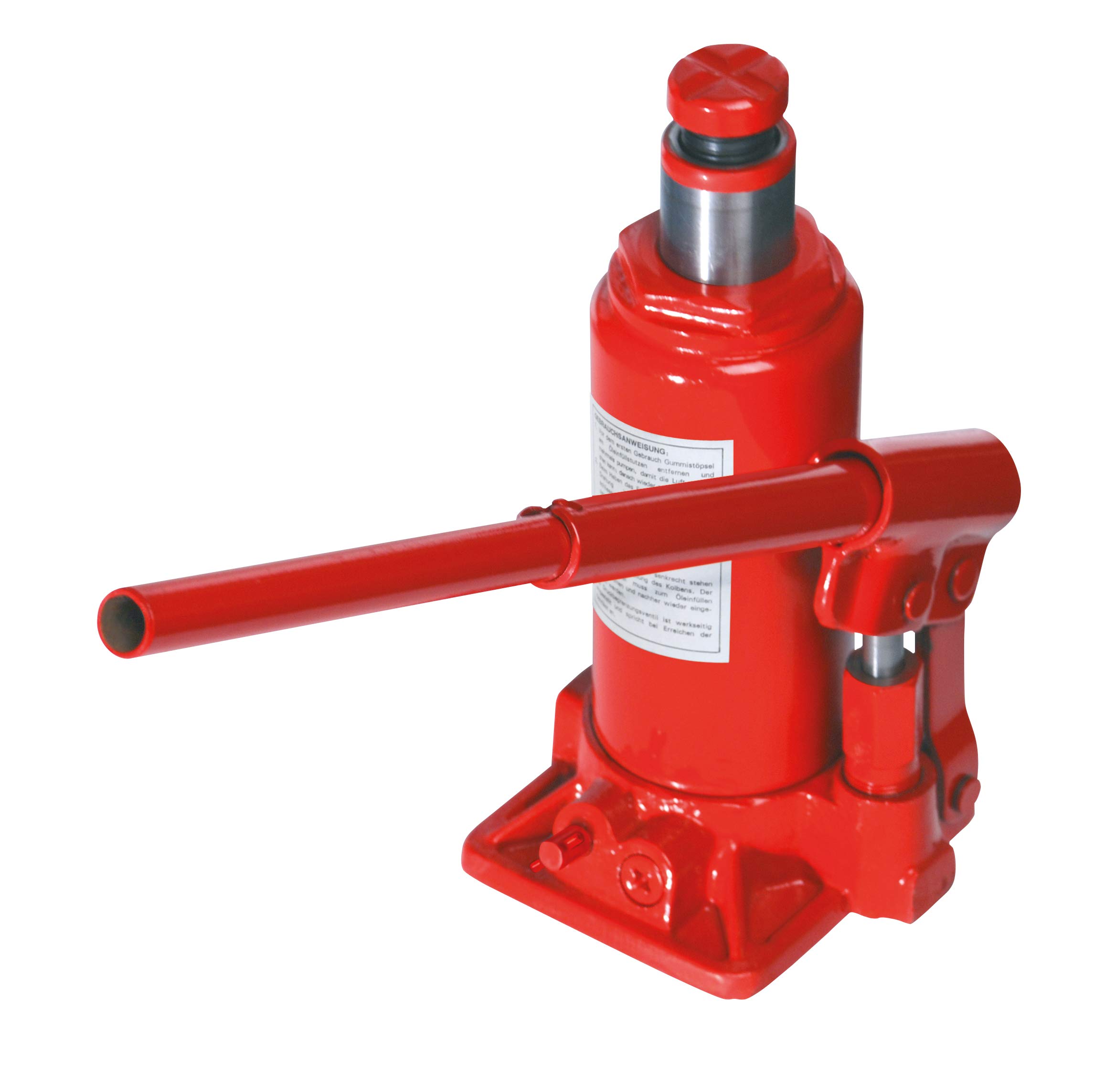 Mannesmann hydraulic jack 2 t, TÜV/GS, M 007-T-GS2, red