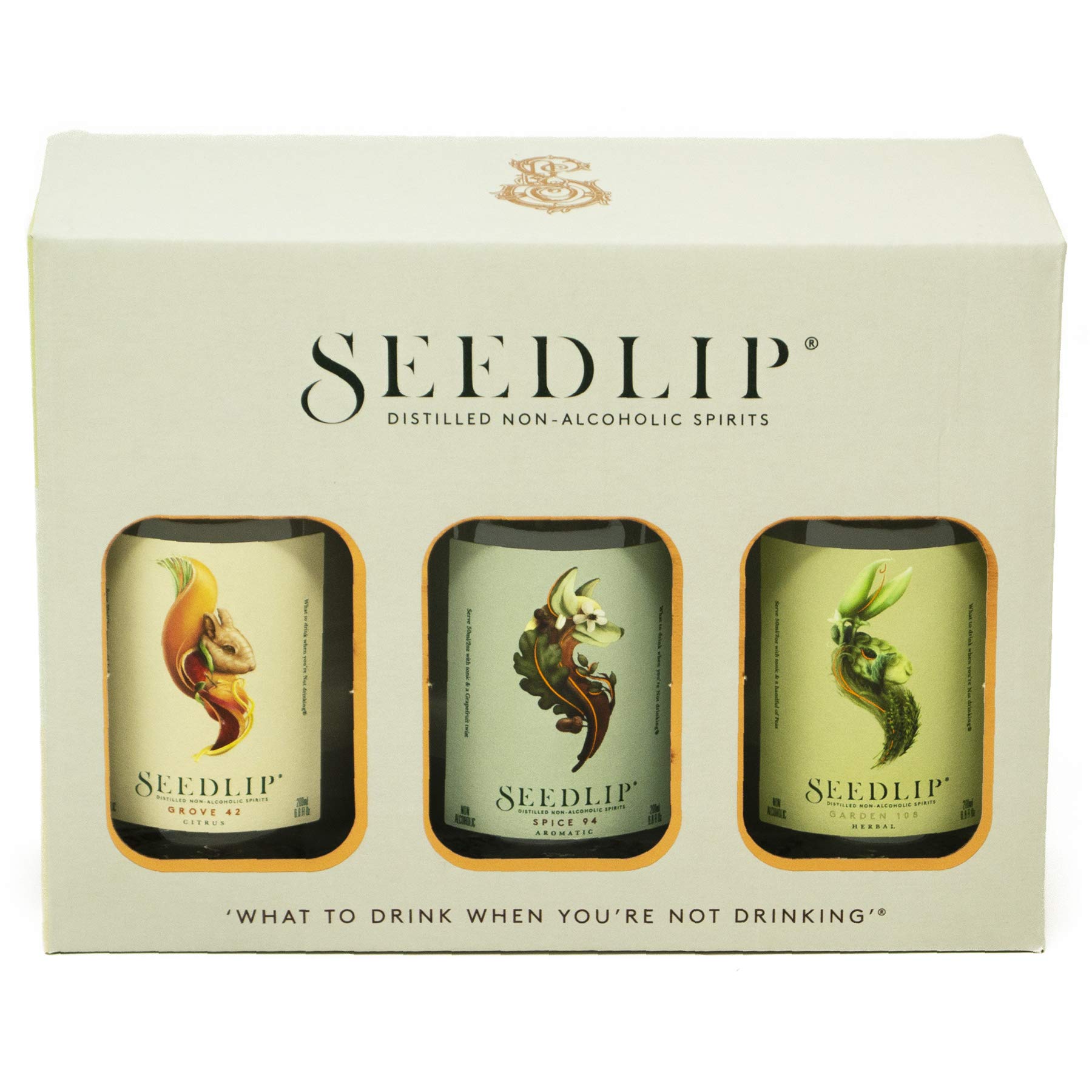 Seedlip Distilled NonAlcoholic Botanical Spirit (Trio Gift Box
