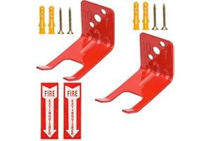 Universal Fire Extinguisher Bracket and Signs, Fire Extinguisher Mounts, Wall Mount Fork Style Fire Extinguishers Hanger for 