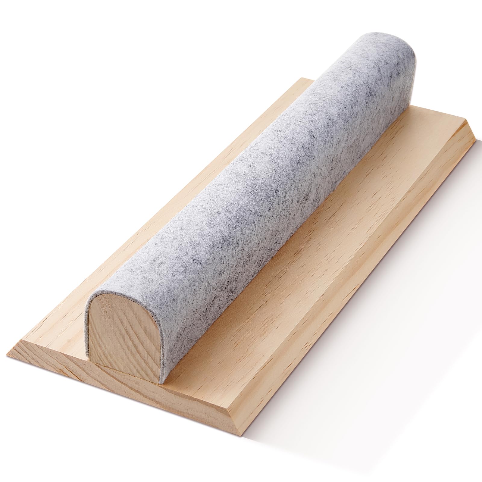 Photo 1 of Vercraft 15.7 inches Wool Pressing Bar with Solid Wood Core and Clapper Seams Flat Quilters Clapper, Beech Wood for Pressing, Sewing, Quilting and Steam Ironing