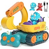 Lehoo Castle 2 Year Old Boy Toys, Remote Control Cars for Kids, Construction Toys Excavator Toy, 2 3 4 Year Old Boy Gifts
