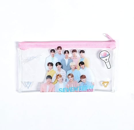 Amazon Co Jp Seventeen セブチ ペンケース 透明 クリアケース