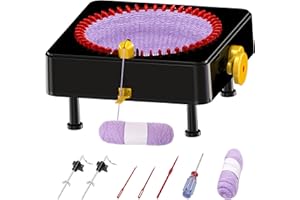 JAMIT Knitting Machine, 48 Needles Knitting Loom Machines for Adults and Beginner, Smart Weaving Loom Crochet Knitting Machin