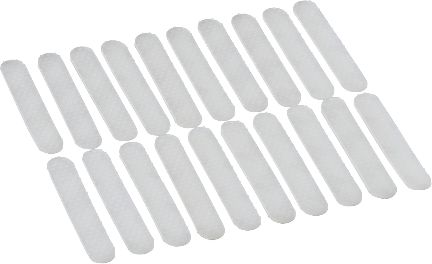 WENKO 17219010100 AntiSlipStripes set of 20, Silicone, Transparent, 5 x 0,8 x 0,1 cm